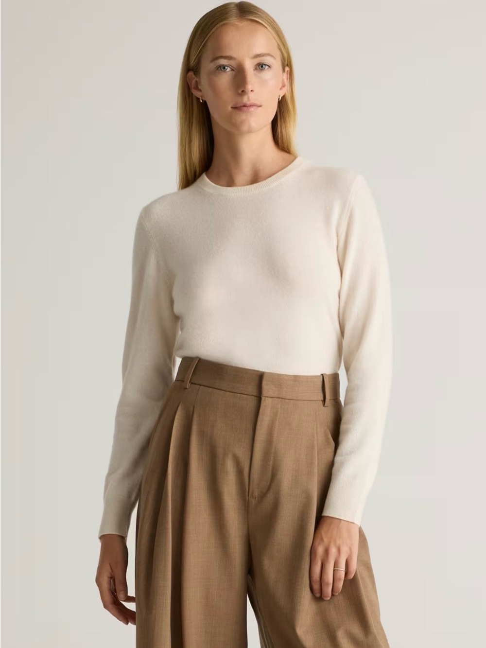 Mongolian Cashmere Crewneck Sweater